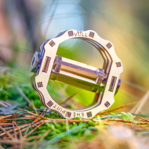 Näpuvidin Völl Puidust Völl, fidget spinner, sambla peal, metsas - käsitöö, ATH ADHD ärevuse ja stressi leevendamiseks