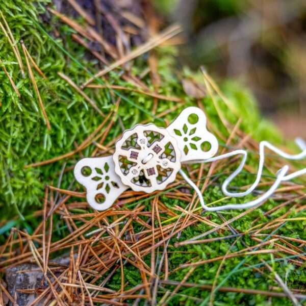 Näpuvidin Kondivurr+ kõrisev Puidust Kondivurr, fidget spinner, metsas, sambla peal - käsitöö, ATH ADHD ärevuse ja stressi leevendamiseks